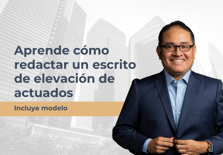 Taller cómo redactar un escrito de elevación de actuados